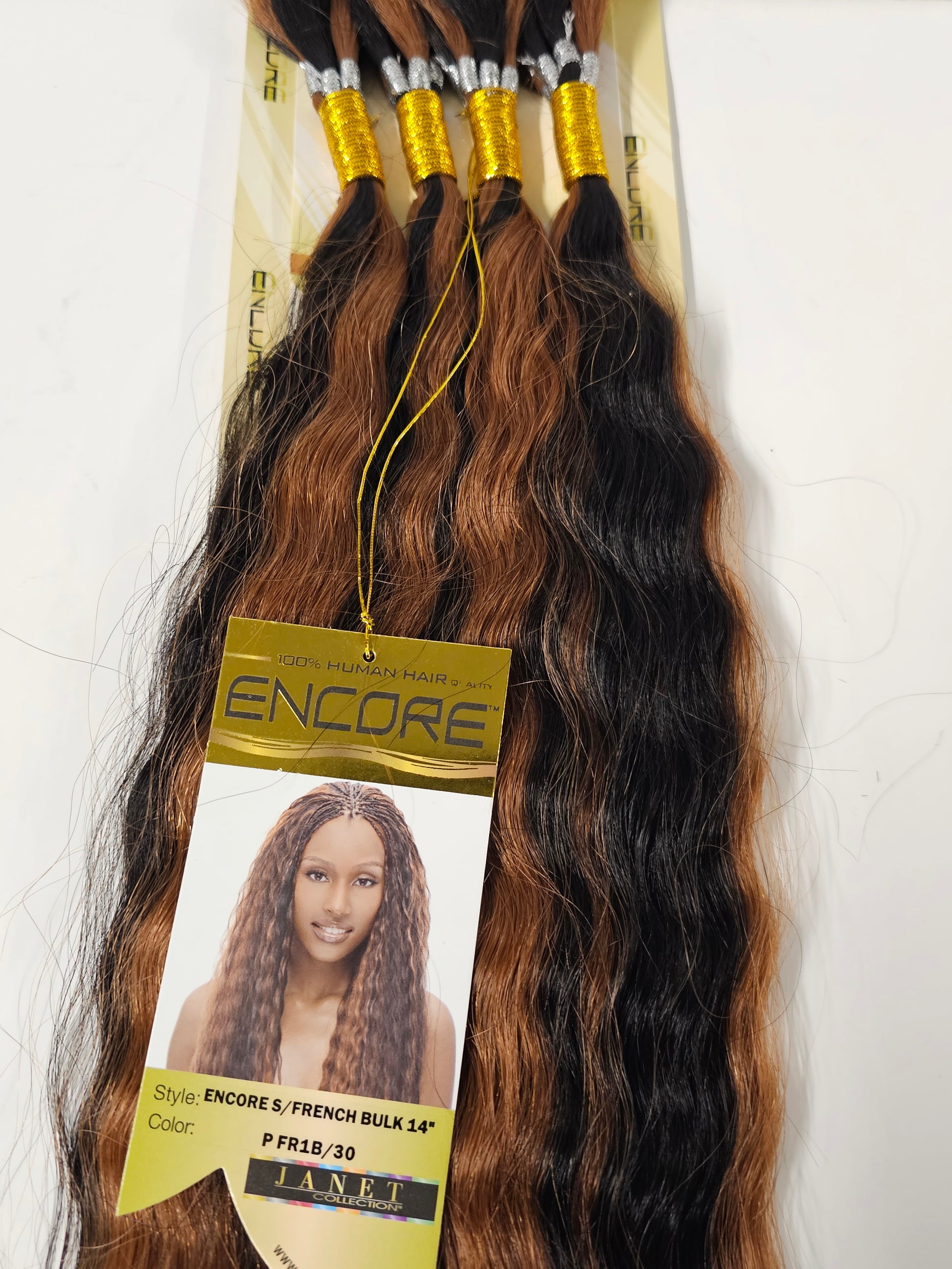 Wet and wavy human hair premium blend  Super French bulk for braiding image 4