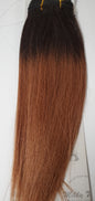 Human hair tangle free yaky weave; straight sew-in weft; Milky way image 6