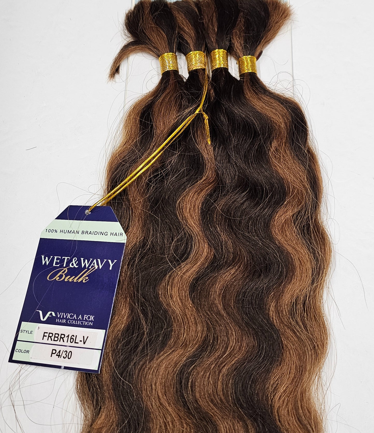 Wet and wavy tangle-free human hair bulk for braiding. image 0