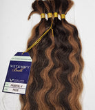 Wet and wavy tangle-free human hair bulk for braiding. image 0