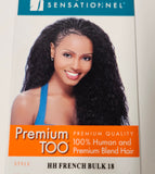 Wet and wavy tangle-free human hair and premium blend super bulk for braiding image 0