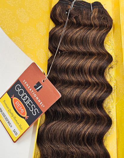 Goddess remi curly human hair weave tangle-free for sew-in; loose deep; wefts image 6
