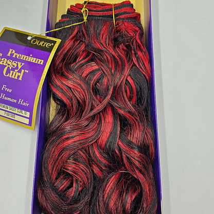 Curly human hair weave tangle-free for sew-in; Premium Sassy curl; wefts. image 2