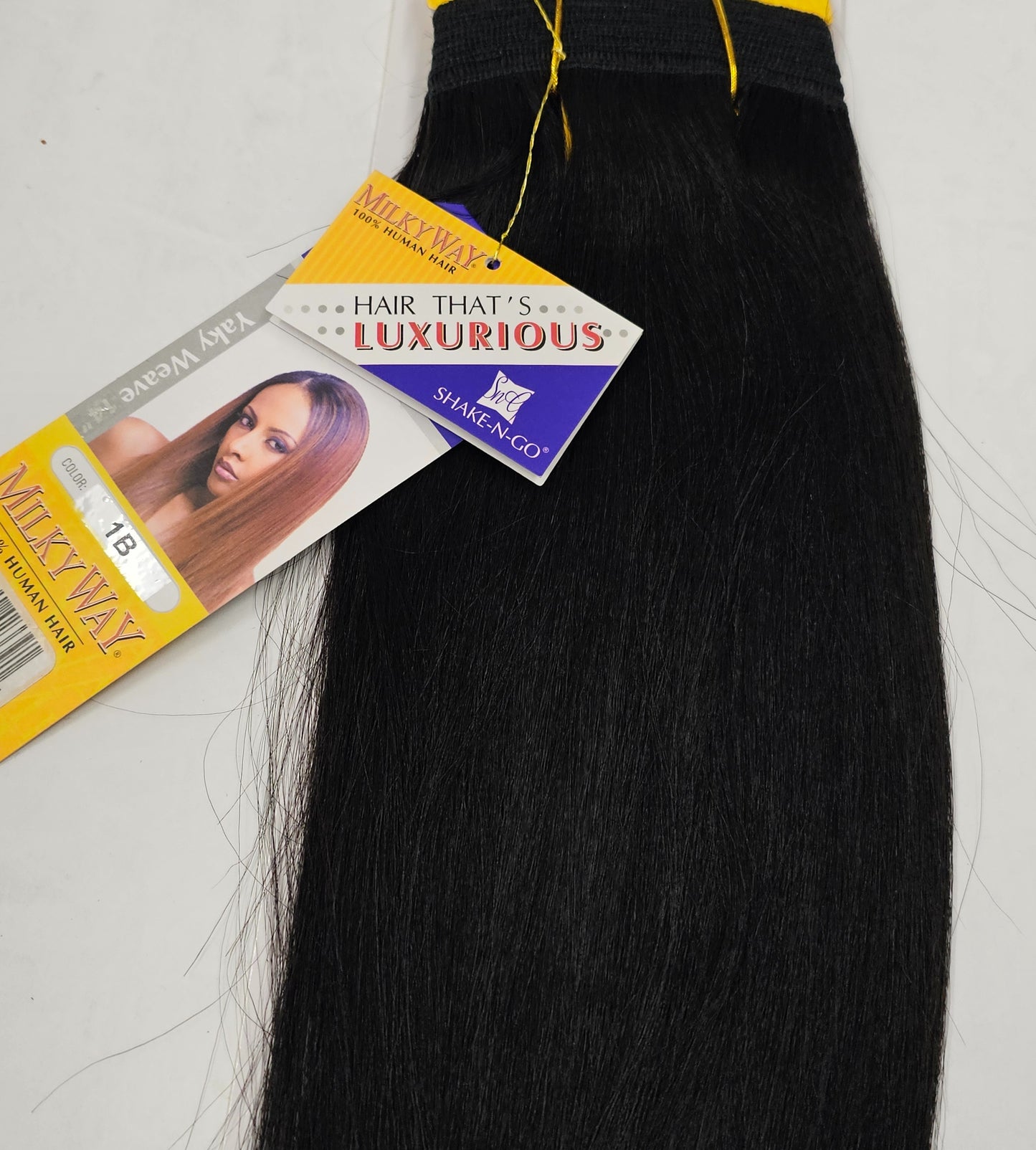 Human hair weave yaky straight for sew-in, wefts image 7