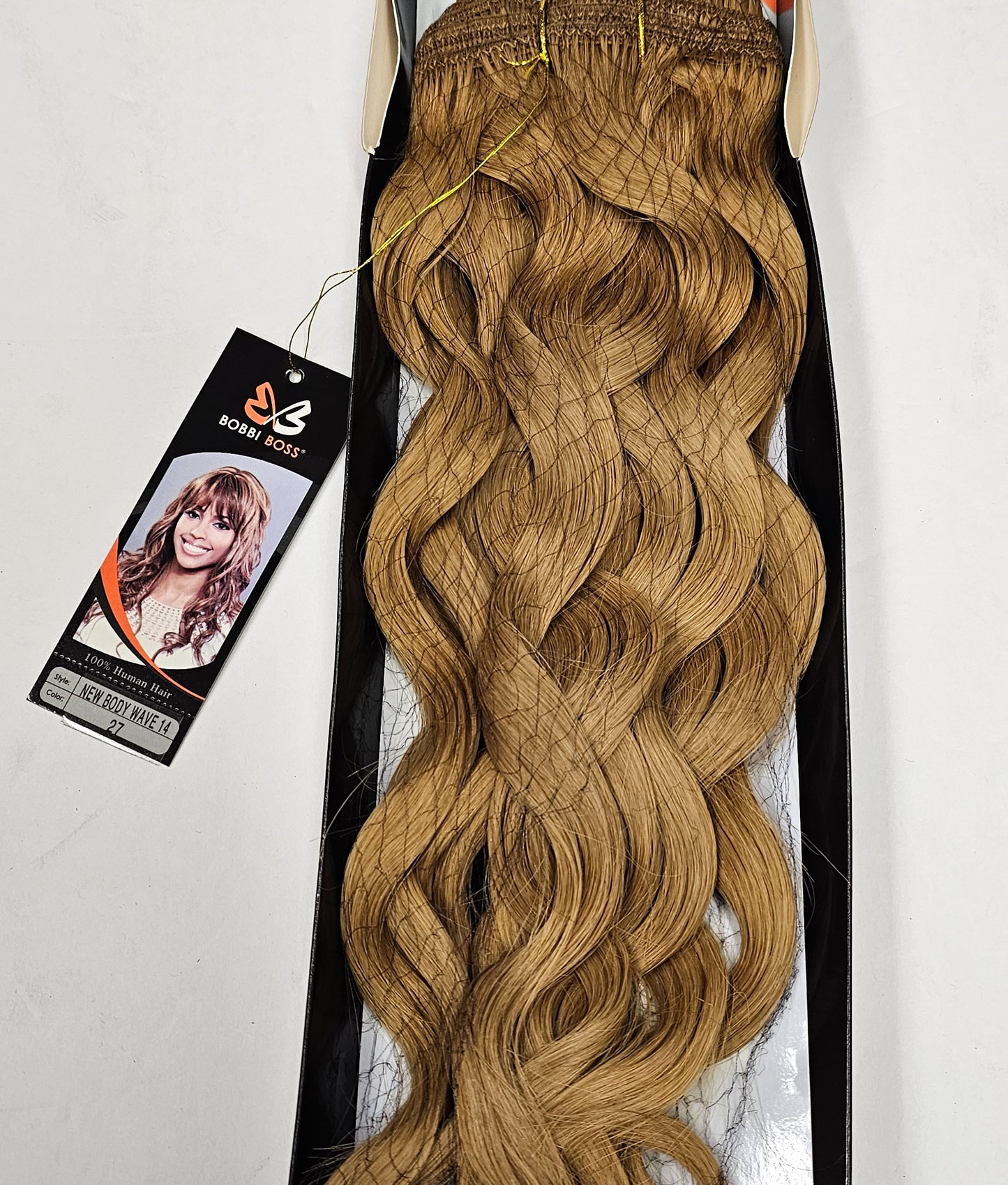 Bobbi Boss human hair new body wave; curly sew-in weft. image 1