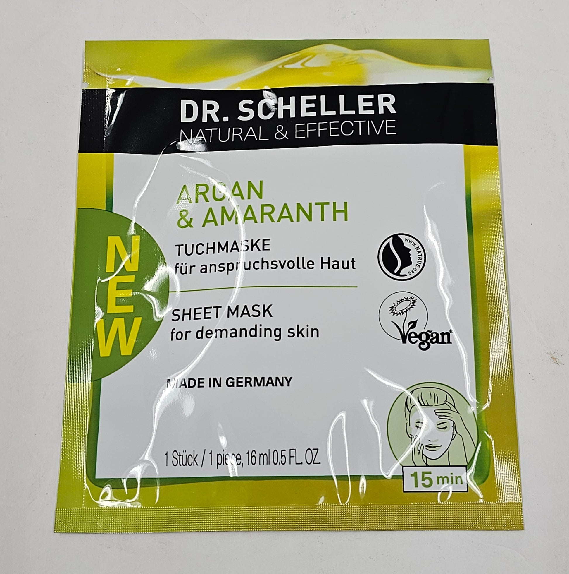 Dr Scheller argan and amaranth anti-wrinkle sheet mask image 3