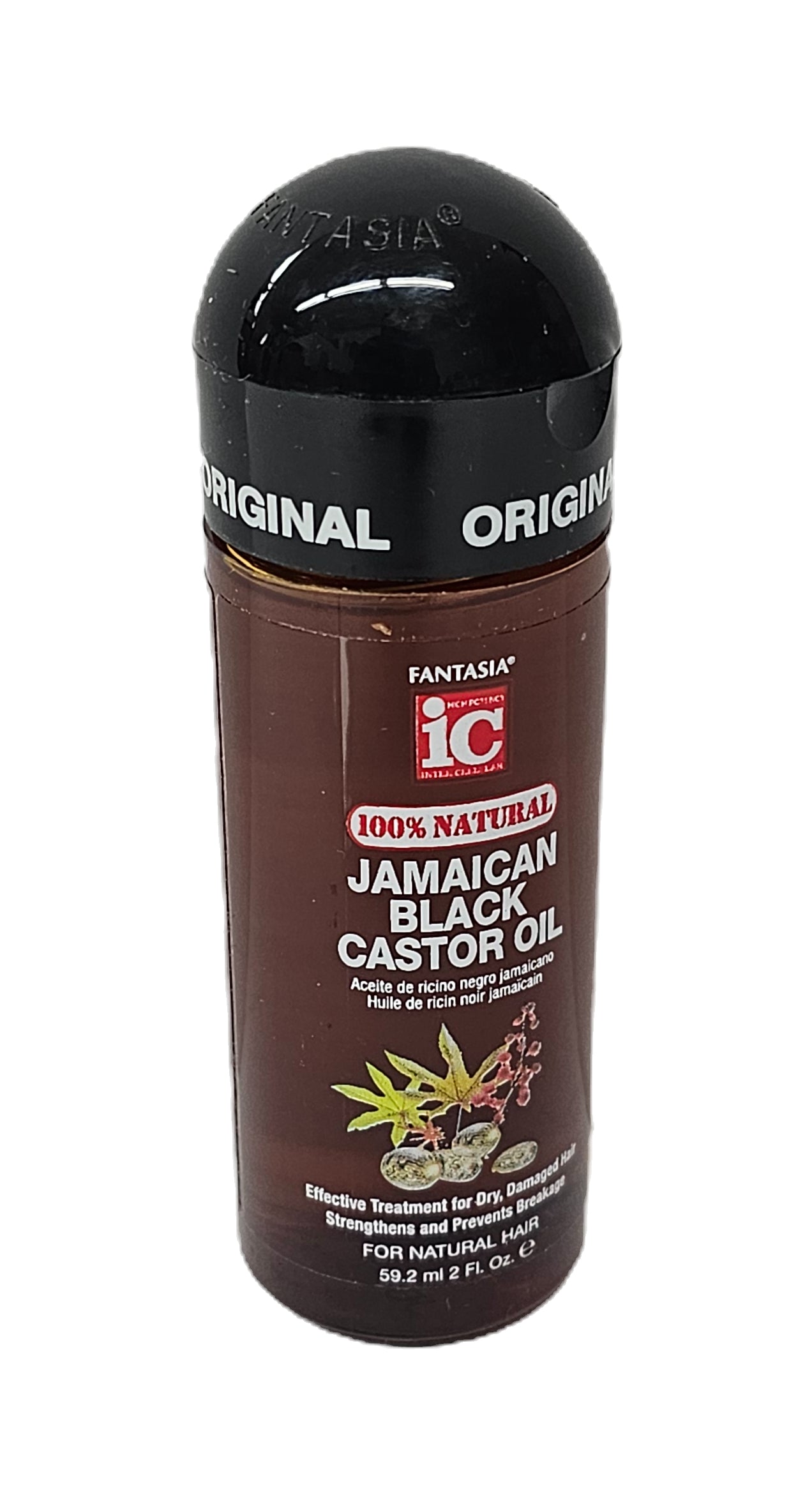 Fantasia IC 100% natural Jamaican black castor oil; 2fl.oz travel size image 3