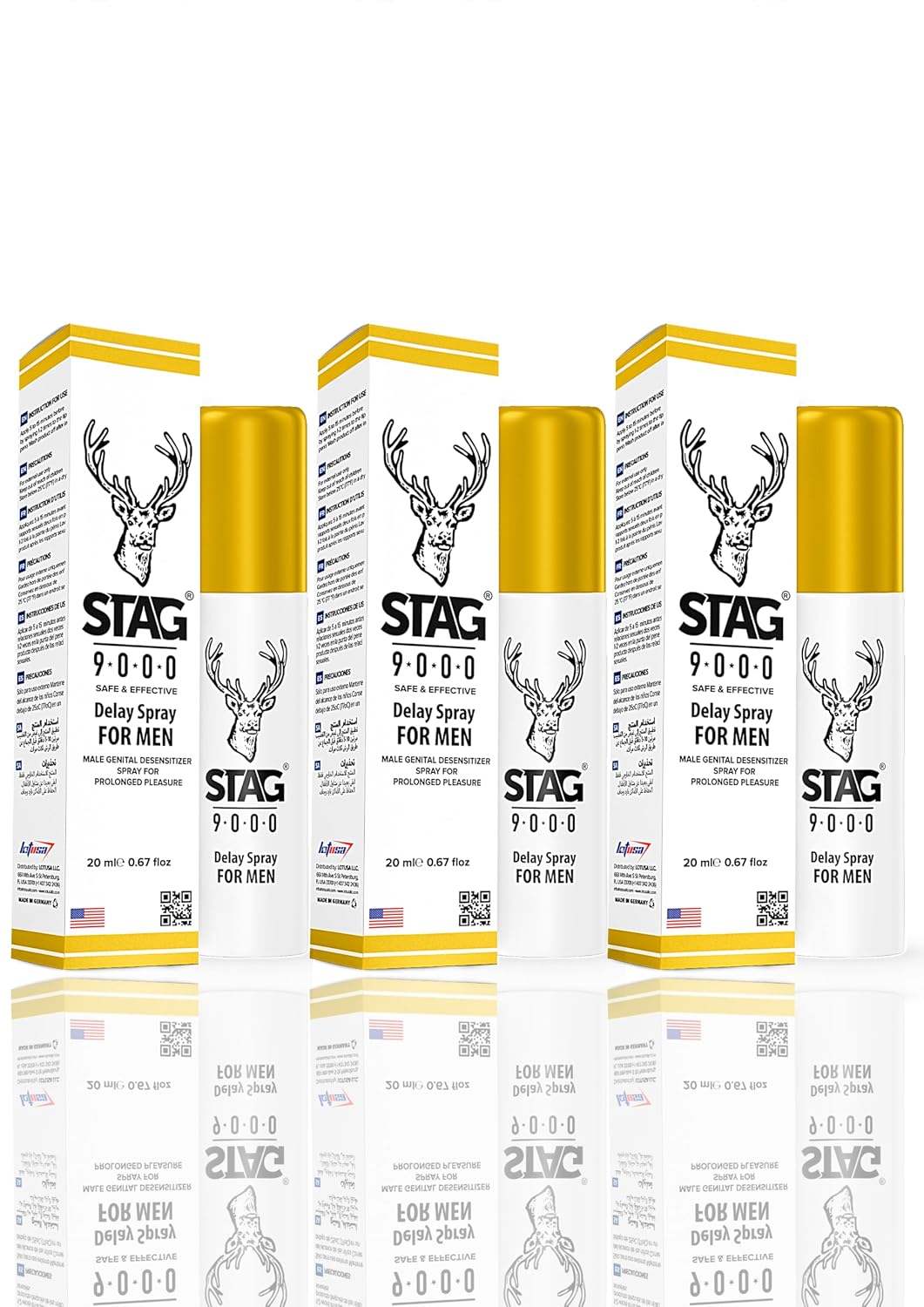 Stag 9000 Delay Spray for Men - 0.67 fl oz (20 ml)