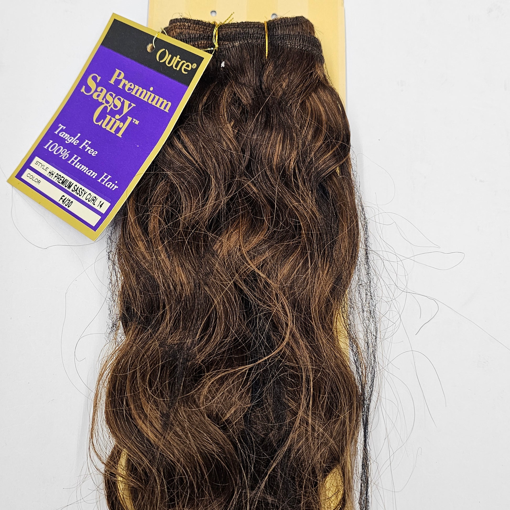 Curly human hair weave tangle-free for sew-in; Premium Sassy curl; wefts. image 5