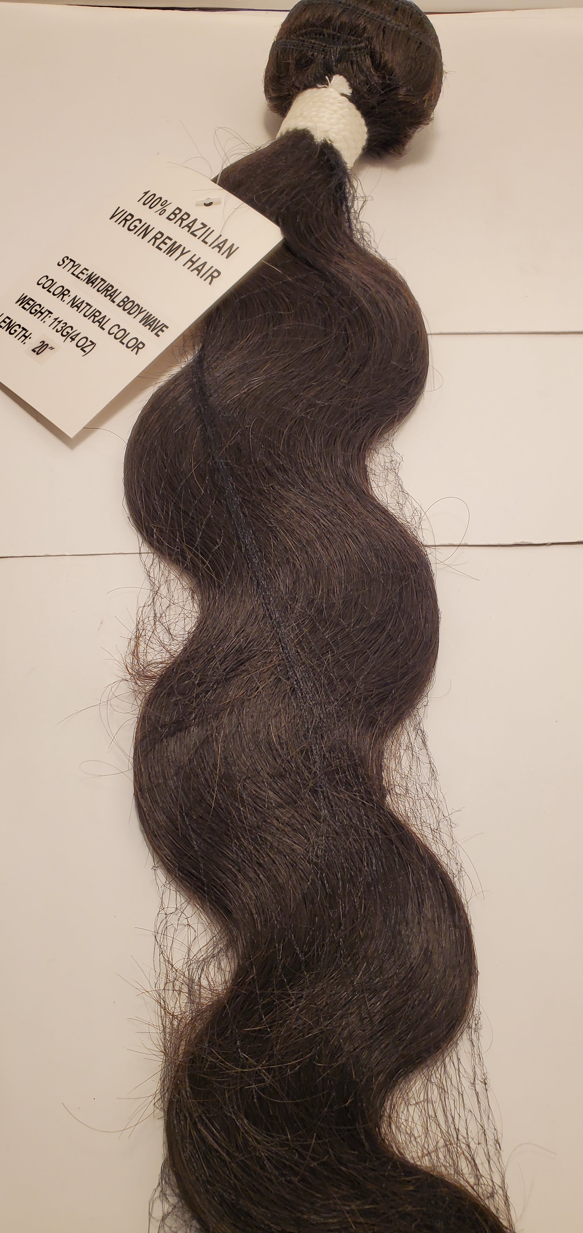 Brazilian virgin remy hair weave natural body wave; curly sew-in weft image 0