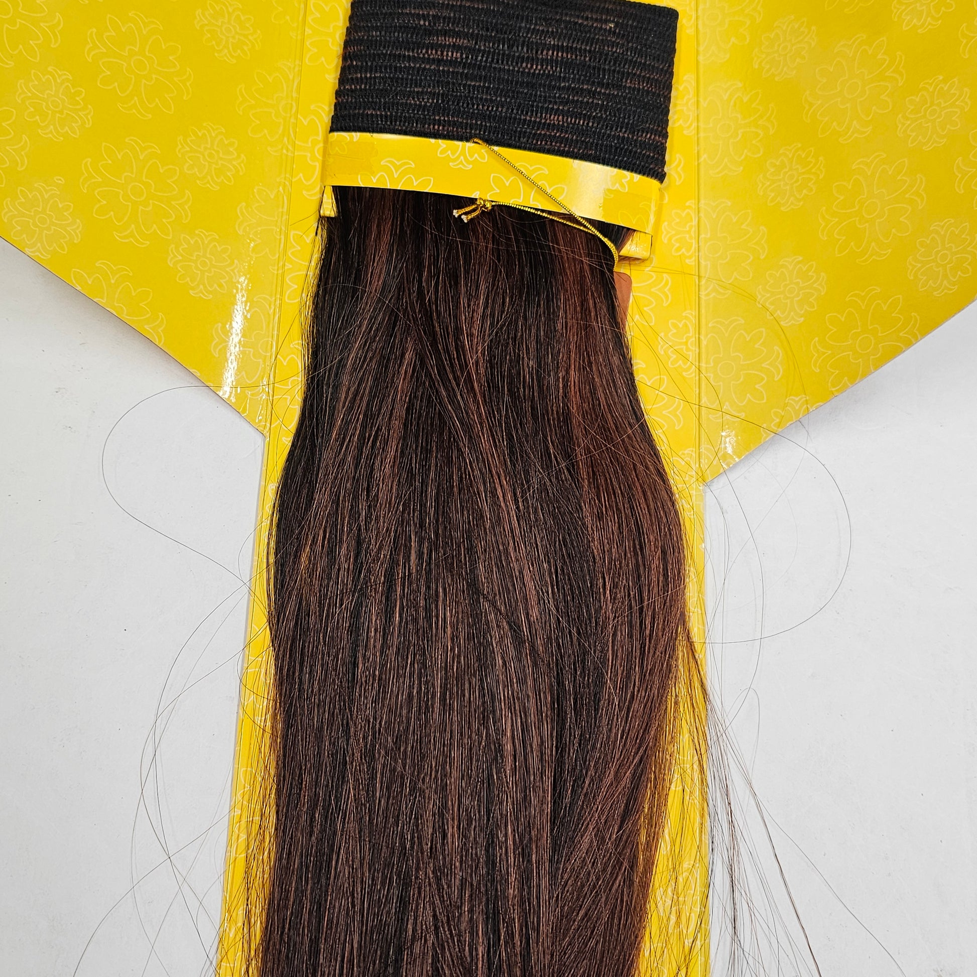 Human hair remi yaki weave; straight sew-in weft; Goddess image 4