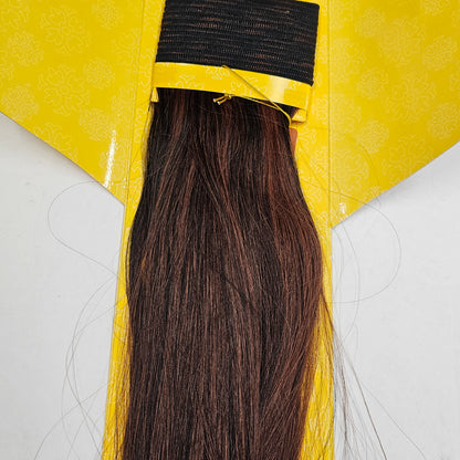 Human hair remi yaki weave; straight sew-in weft; Goddess image 4