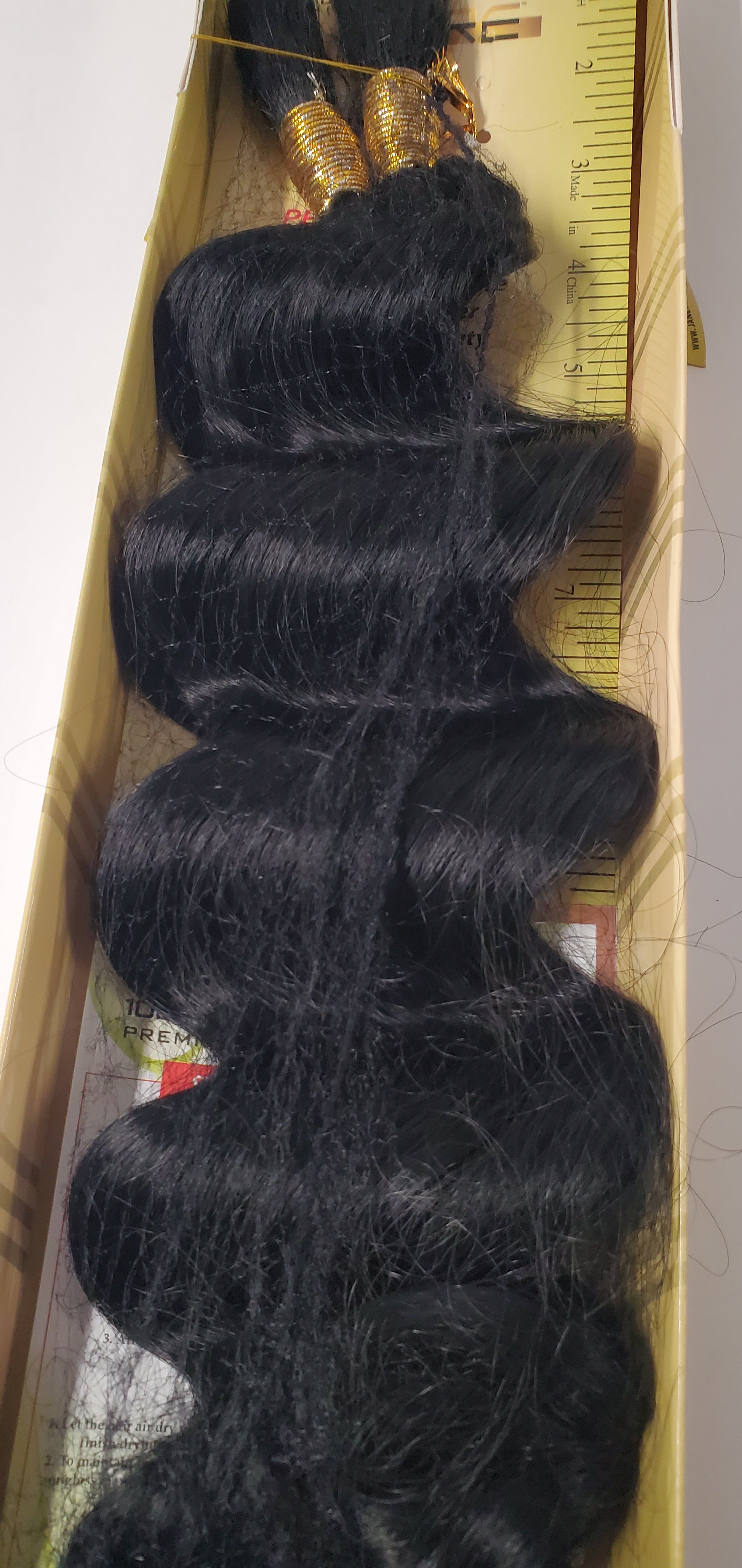 Human hair blended pro-mix Ripple deep bulk; curly hair for braiding. image 0