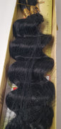 Human hair blended pro-mix Ripple deep bulk; curly hair for braiding. image 0