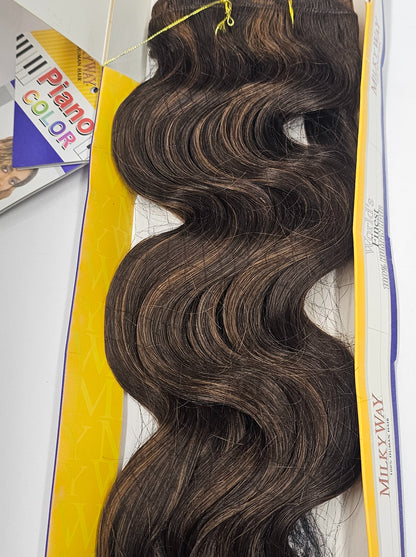 Human hair tangle-free weave finger roll wave; curly sew-in weft. image 1
