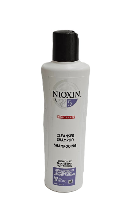Nioxin 5 Cleanser shampoo; chemically treated hair; light thinning; 10.1fl.oz image 0