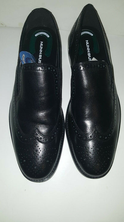 NUNN BUSH NORRIS WINGTIP SLIP ON MEN'S SHOES;BLACK;M;84690001 image 0