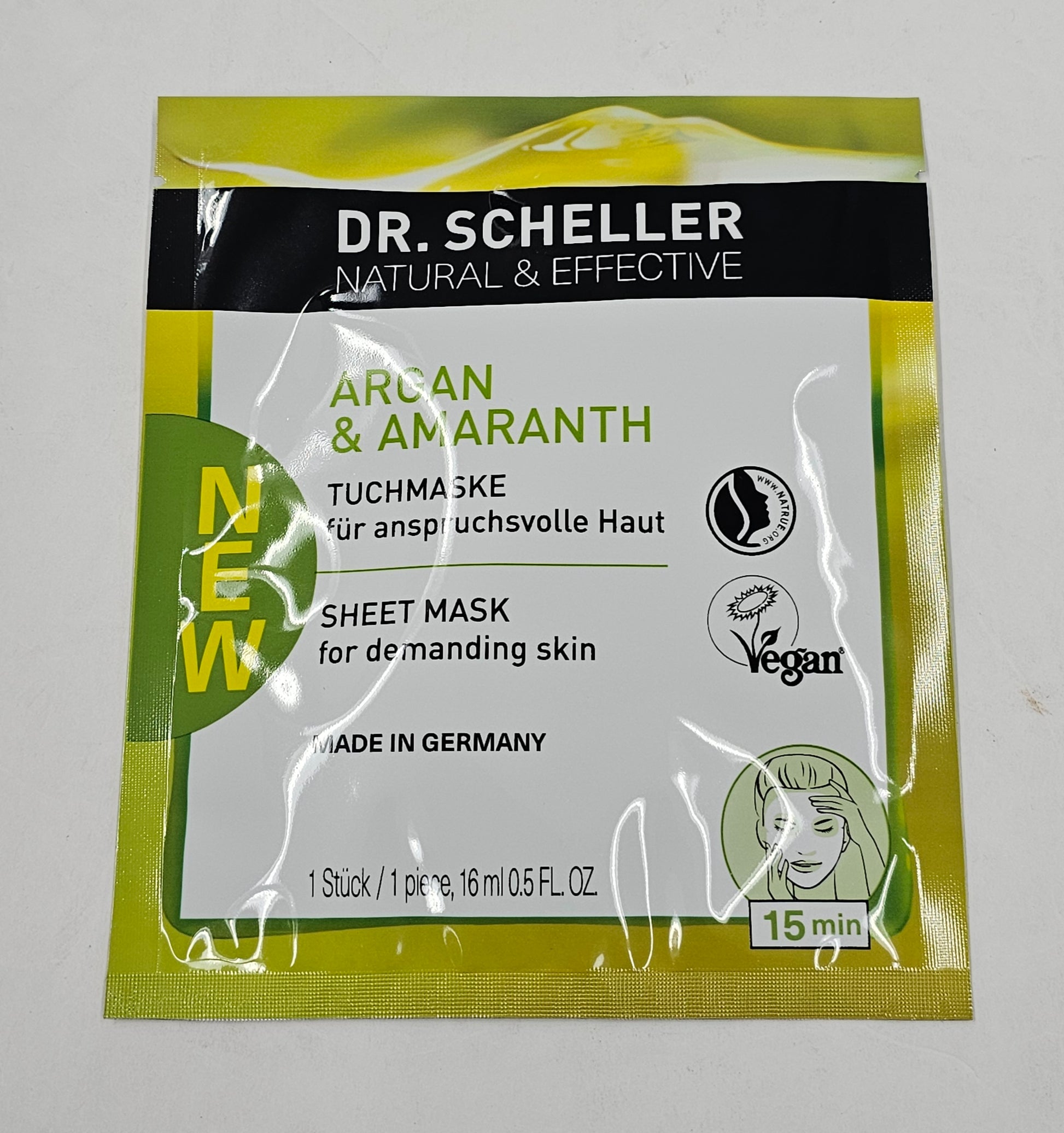 Dr Scheller argan and amaranth anti-wrinkle sheet mask image 1