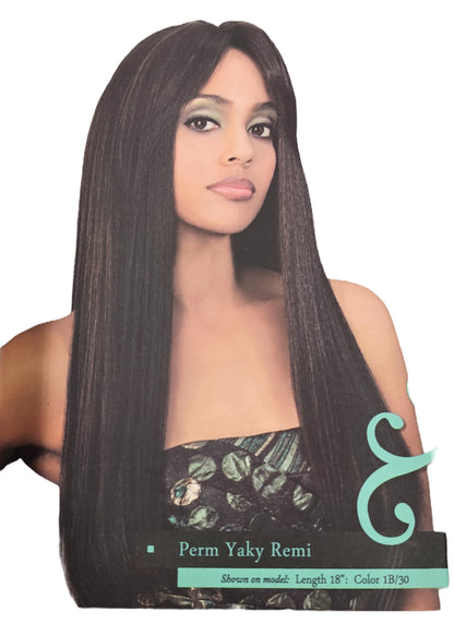Bobbi Boss Indi Remi Perm Yaky Virgin Human Hair; wefts; sew-in; straight. image 3