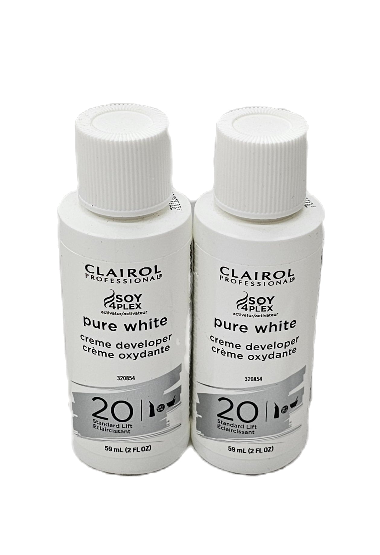 Set of 2 Clairol professional pure white creme developer 20 volume; 2fl.oz x2 image 0