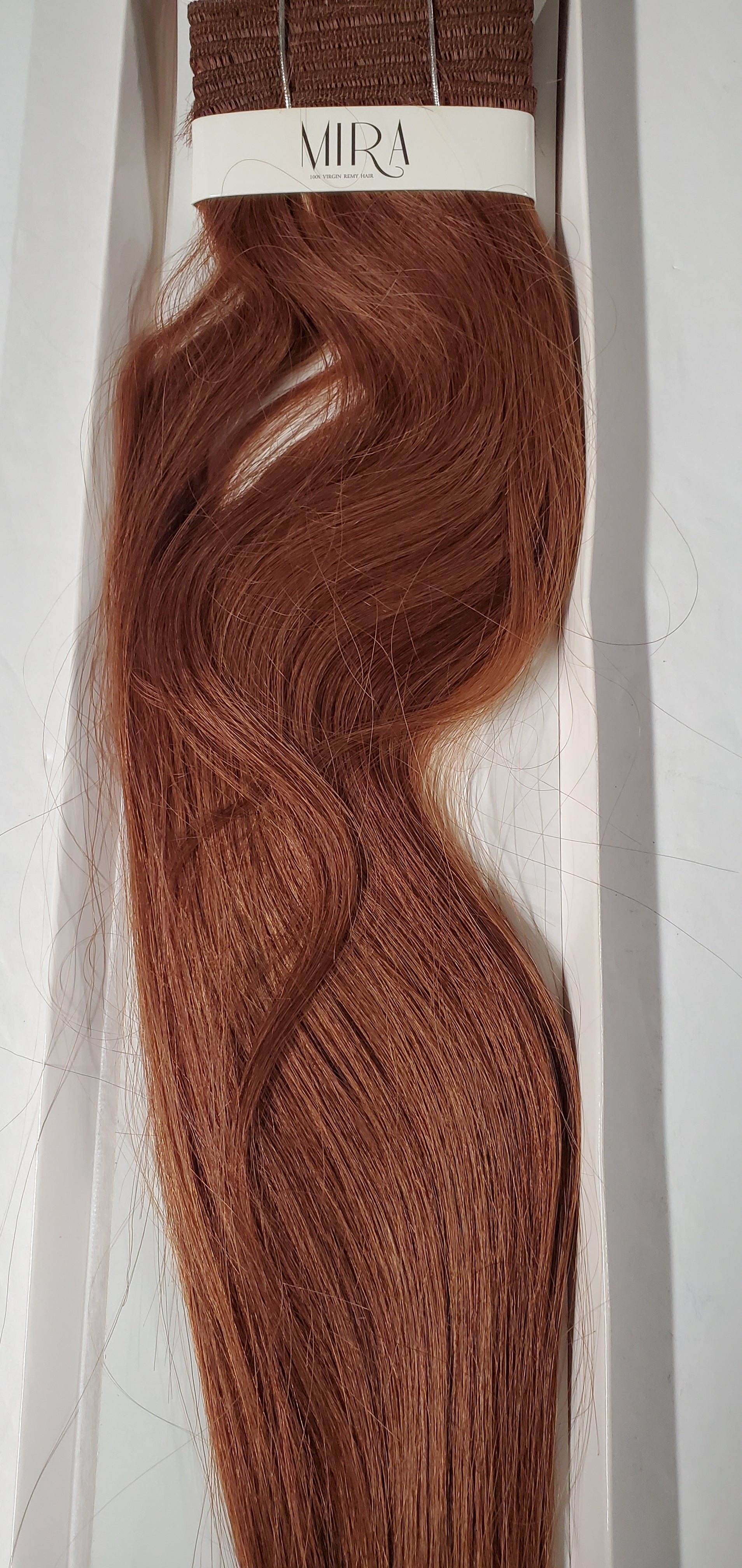 Virgin remy hair tangle-free yaky weave; straight sew-in weft image 6