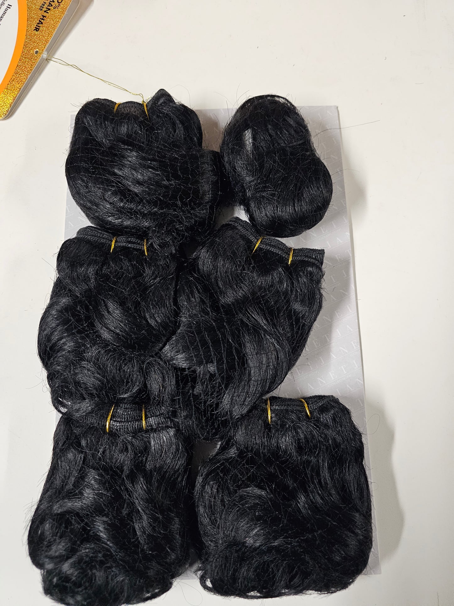 Human hair tangle-free weave; Allegretto; sew-in; curly; 6pcs image 6