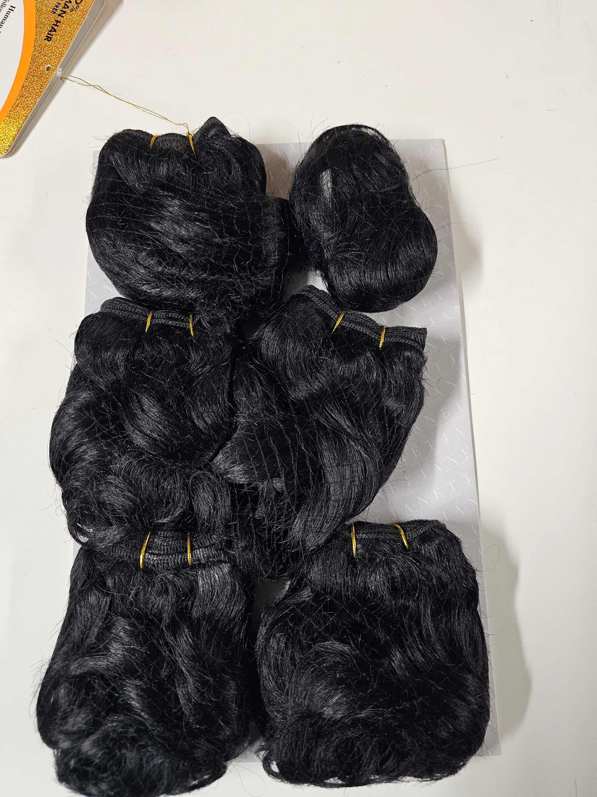 Human hair tangle-free weave; Allegretto; sew-in; curly; 6pcs image 6