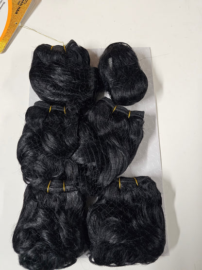 Human hair tangle-free weave; Allegretto; sew-in; curly; 6pcs image 6