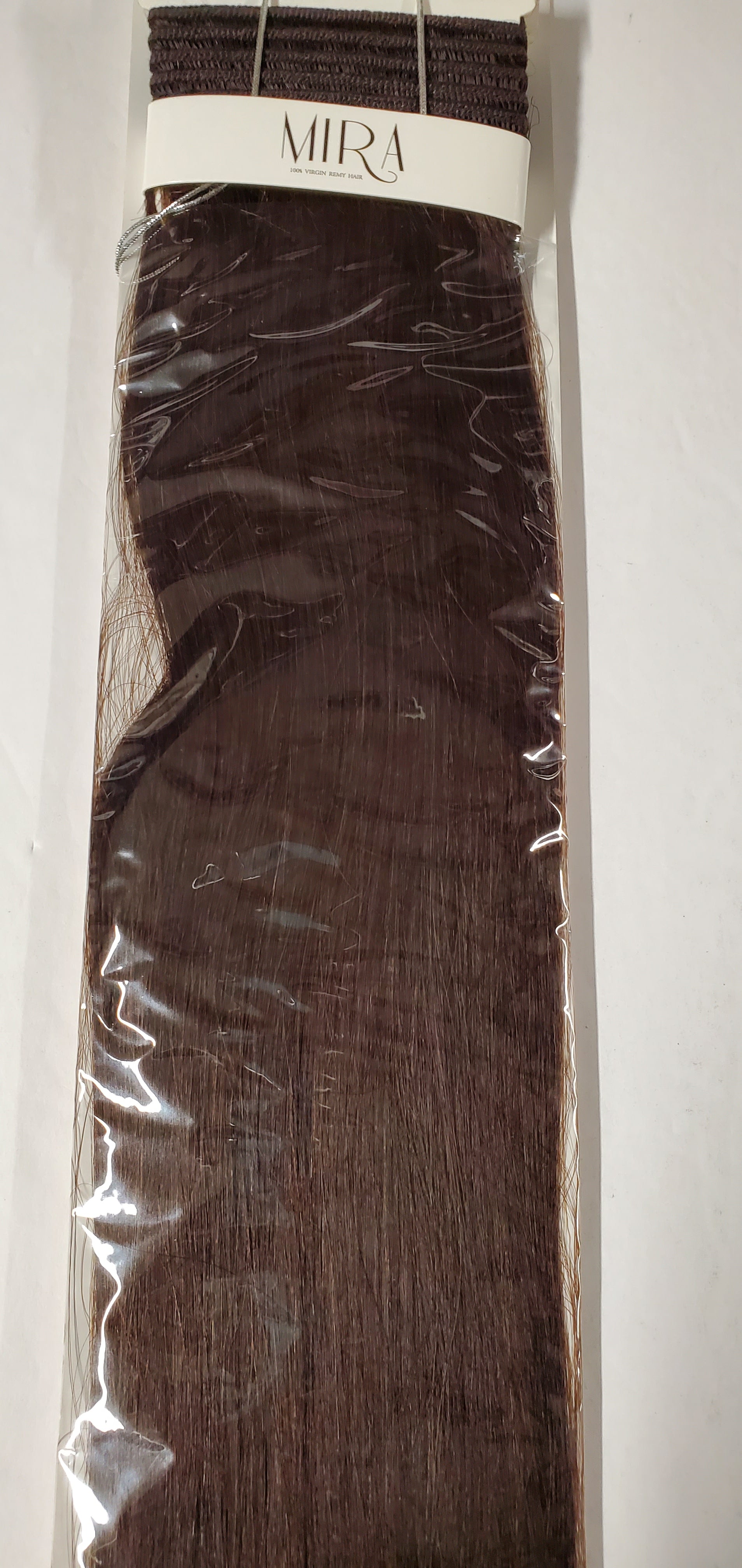 Virgin remy hair tangle-free yaky weave; straight sew-in weft image 7