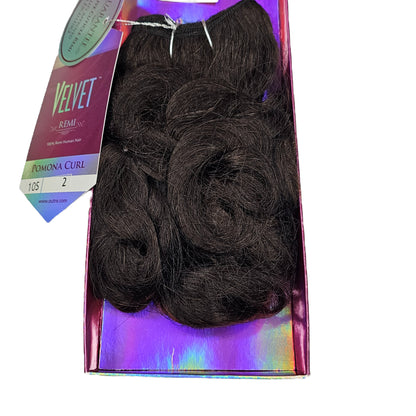 Velvet remi human hair weave; Pomona curl sew-in weft. image 4