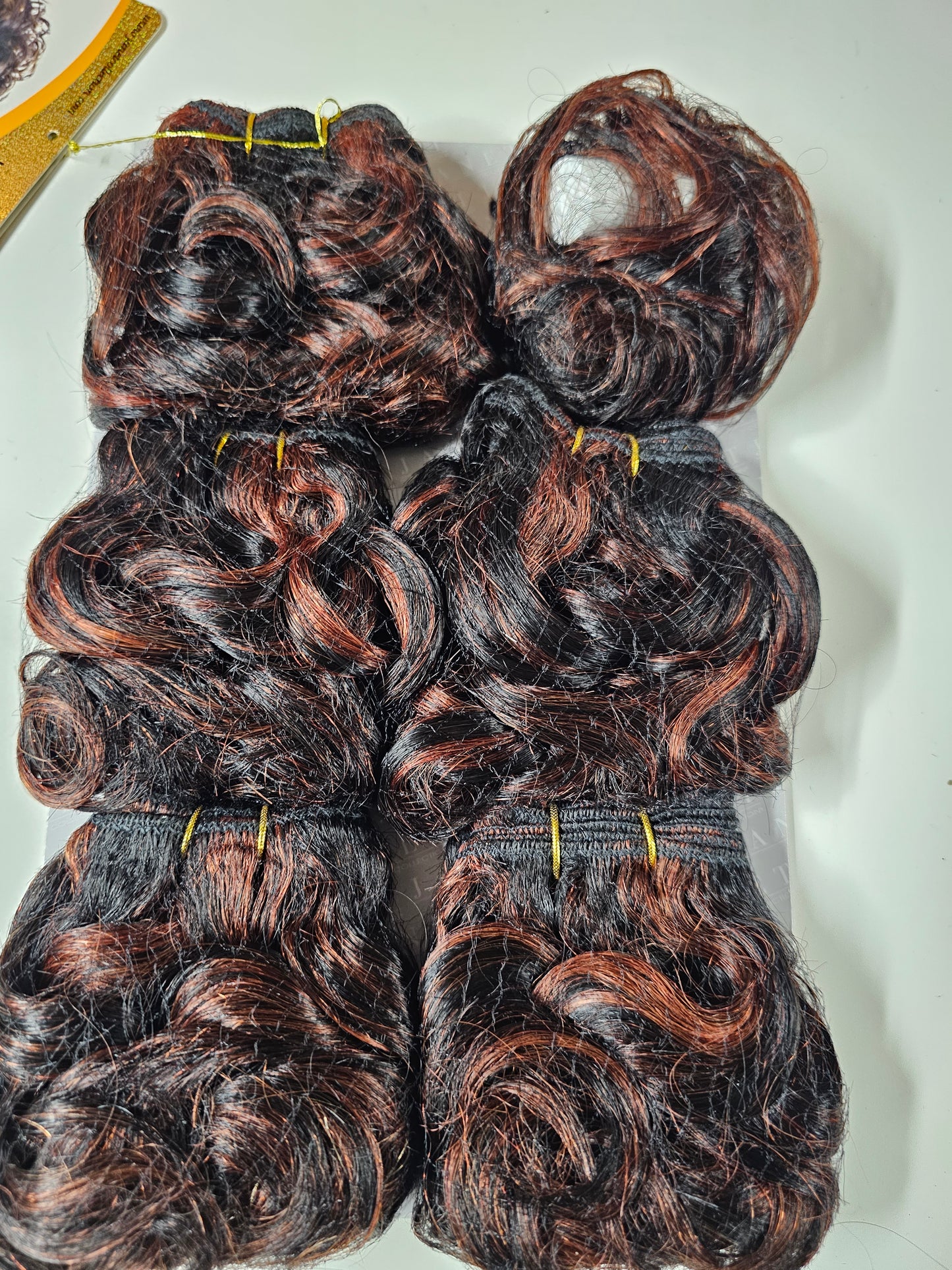 Human hair tangle-free weave; Allegretto; sew-in; curly; 6pcs image 3