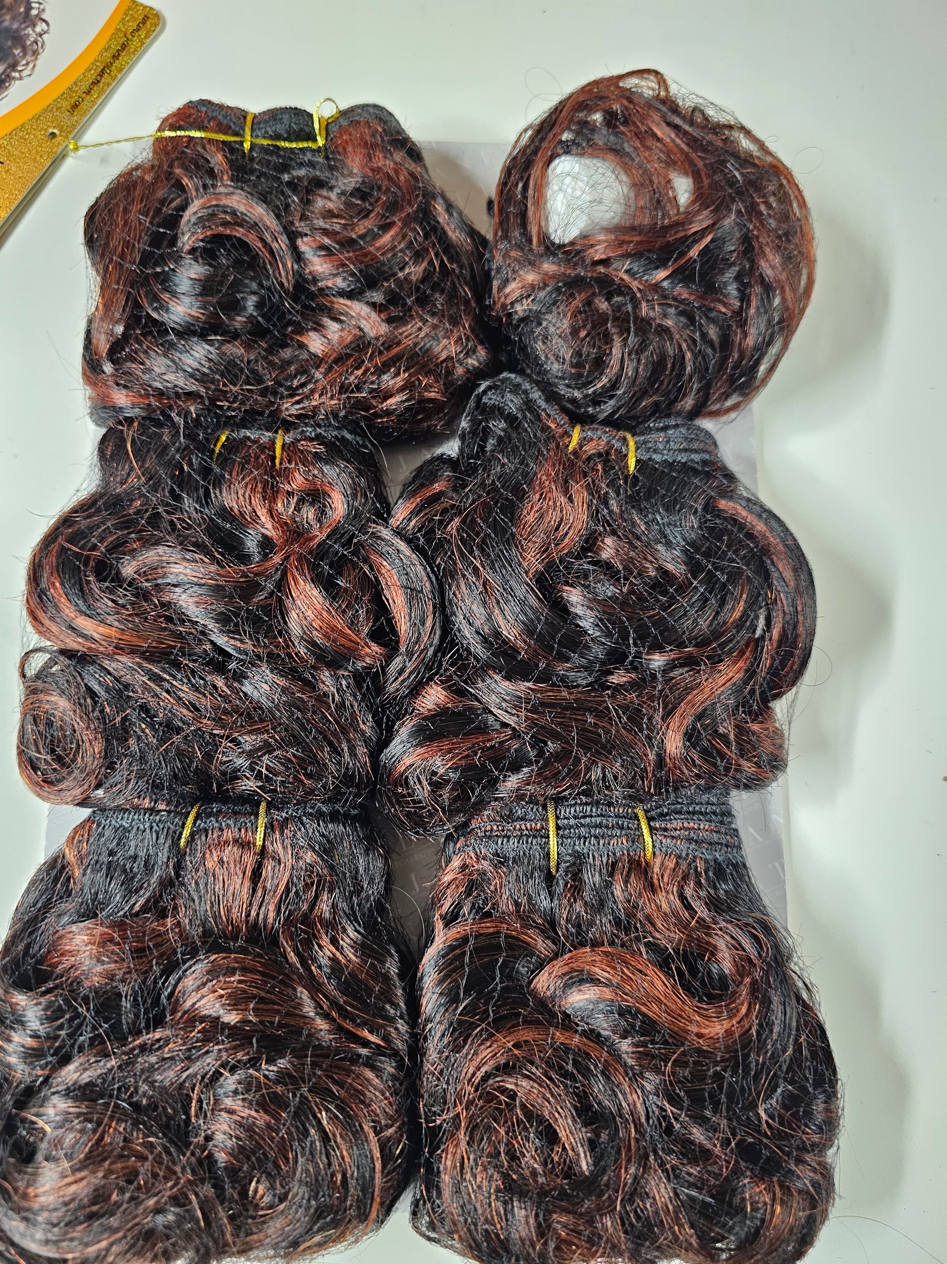 Human hair tangle-free weave; Allegretto; sew-in; curly; 6pcs image 3