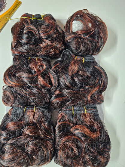 Human hair tangle-free weave; Allegretto; sew-in; curly; 6pcs image 3