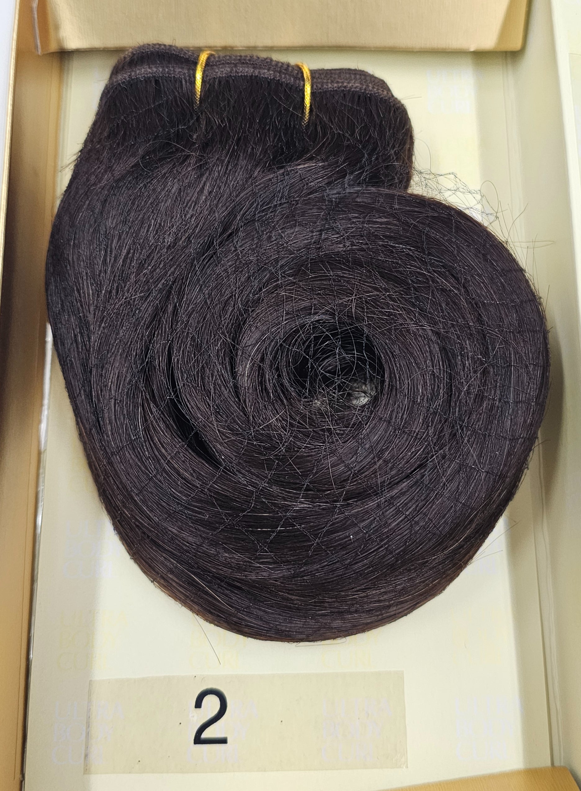 Curly human hair tangle-free weave for sew-in; Ultra body; wefts. image 4