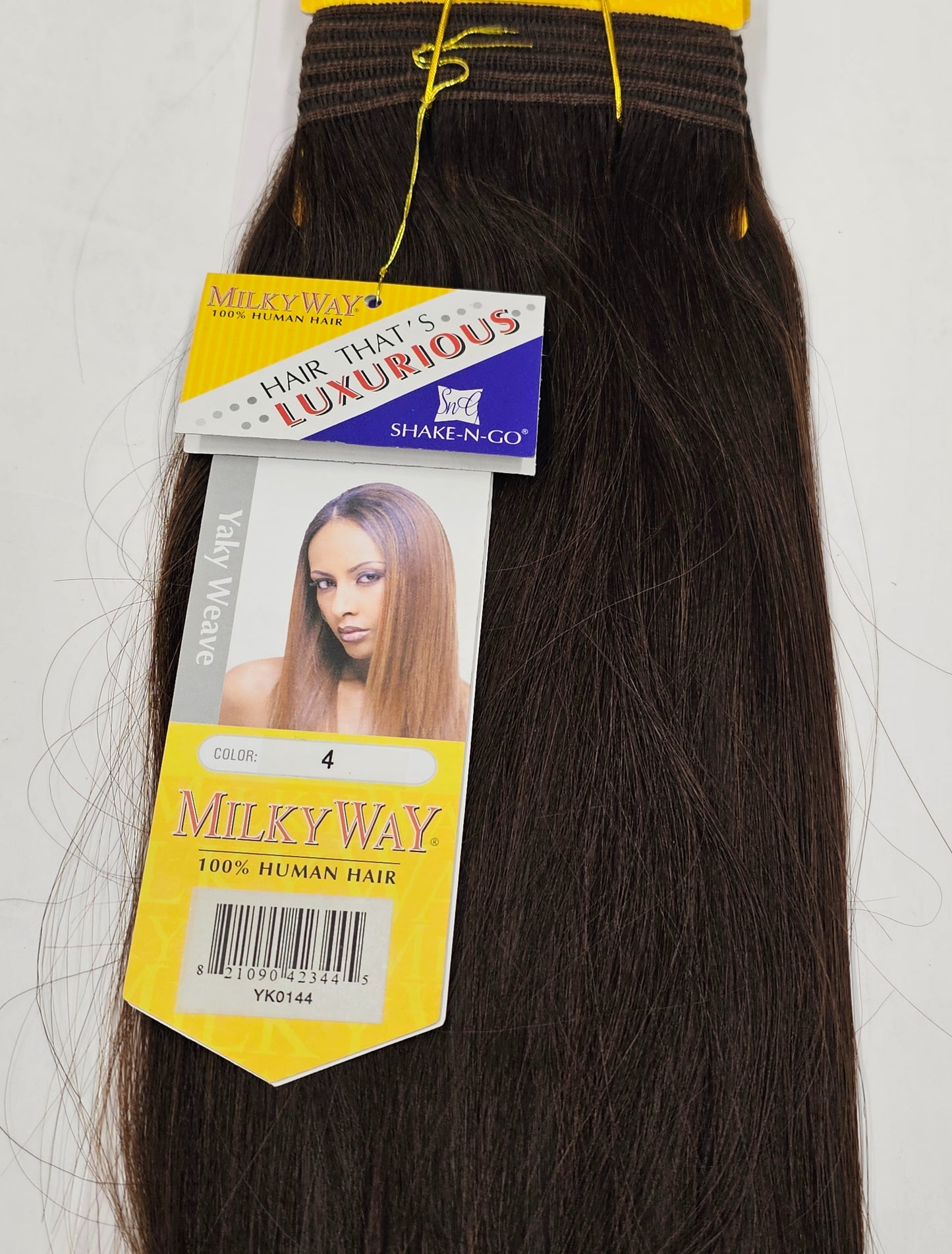 Human hair weave yaky straight for sew-in, wefts image 6