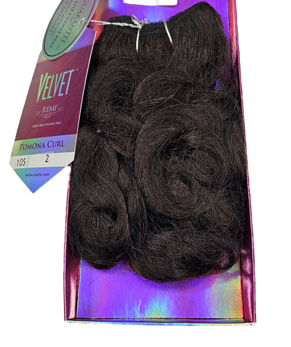 Velvet remi human hair weave; Pomona curl sew-in weft. image 1
