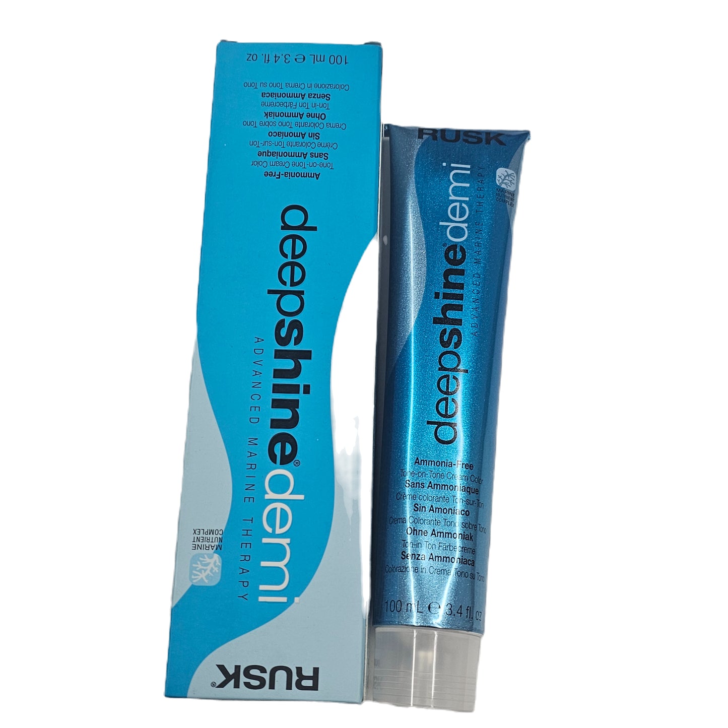 Rusk deepshine demi; ammonia-free; advanced marine therapy; 3.4fl.oz image 2