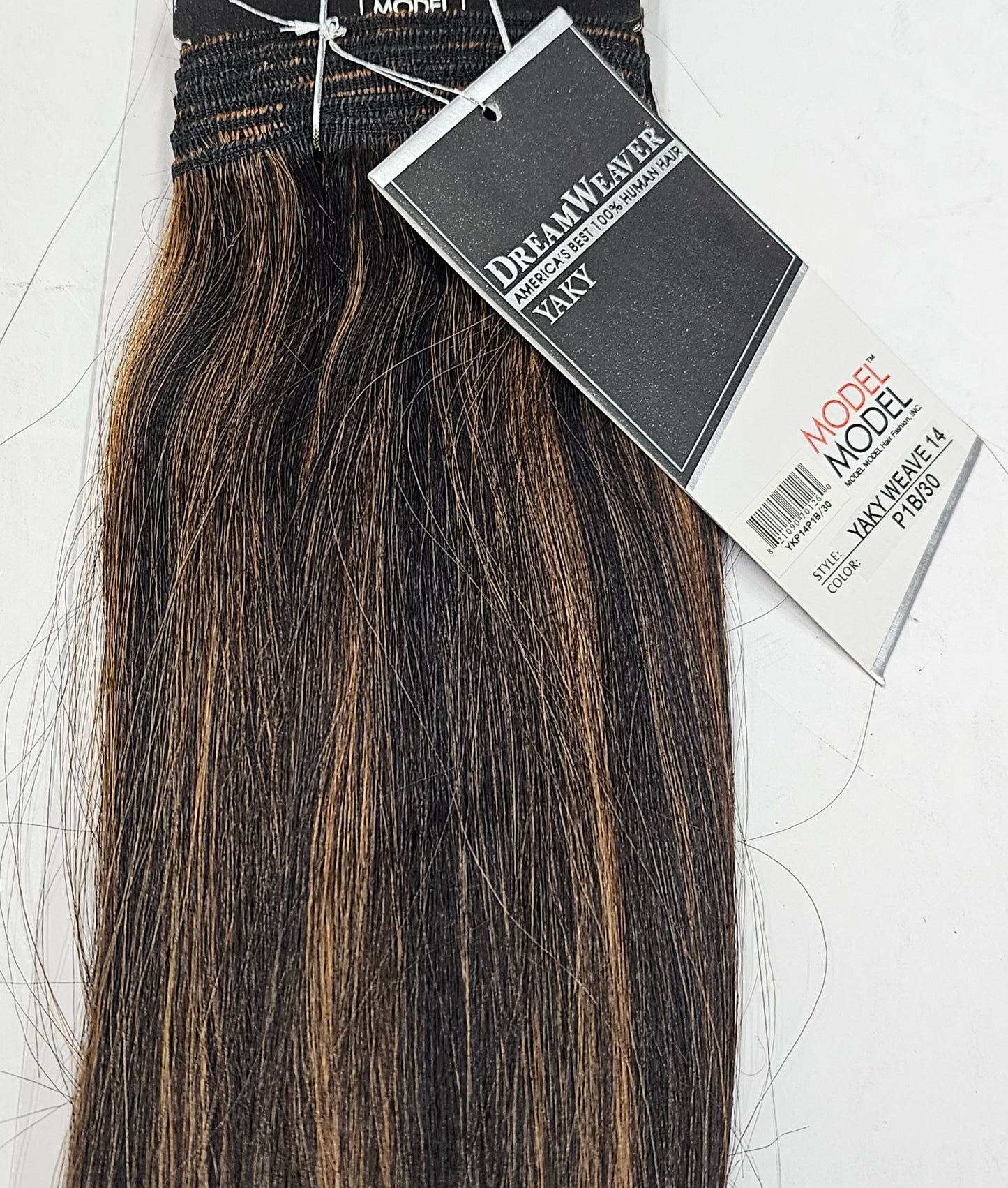 Tangle-free dreamweaver yaky weave for sew-in, weft, straight image 1