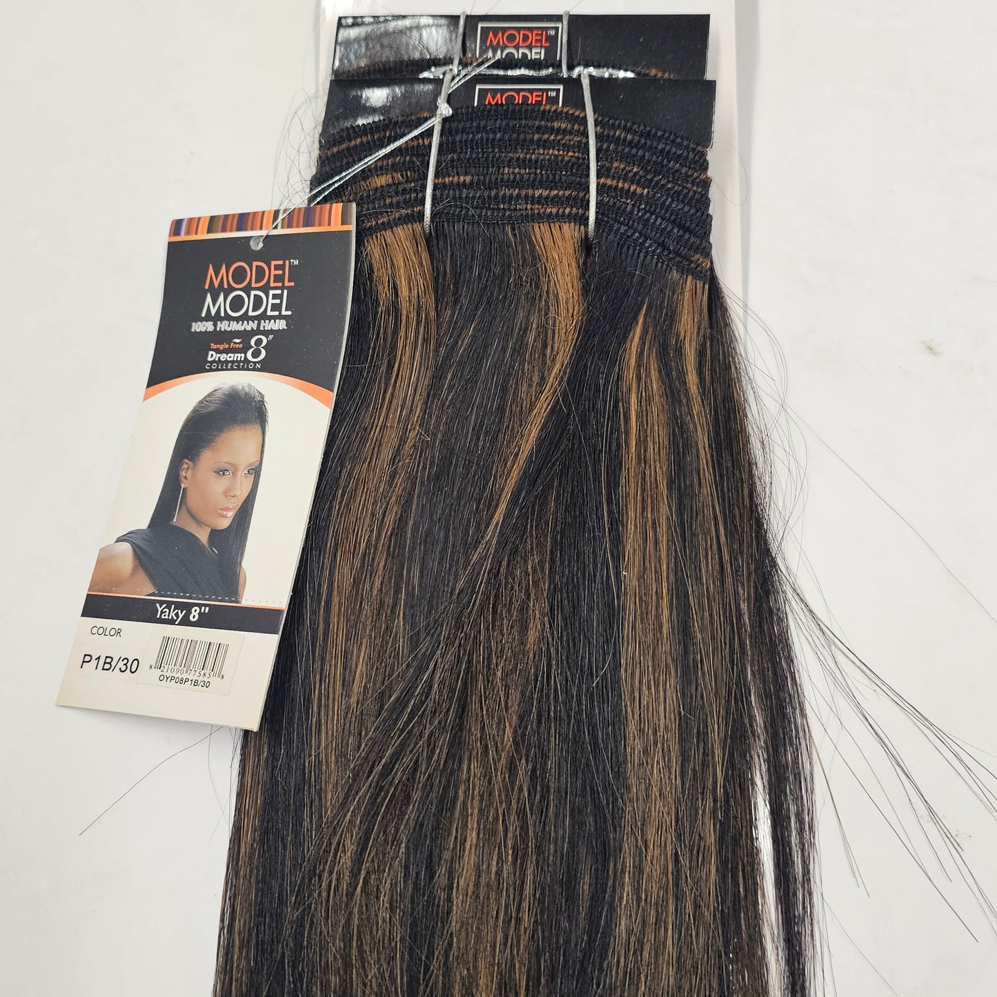 Tangle-free human hair yaky weave for sew-in, straight, wefts image 0
