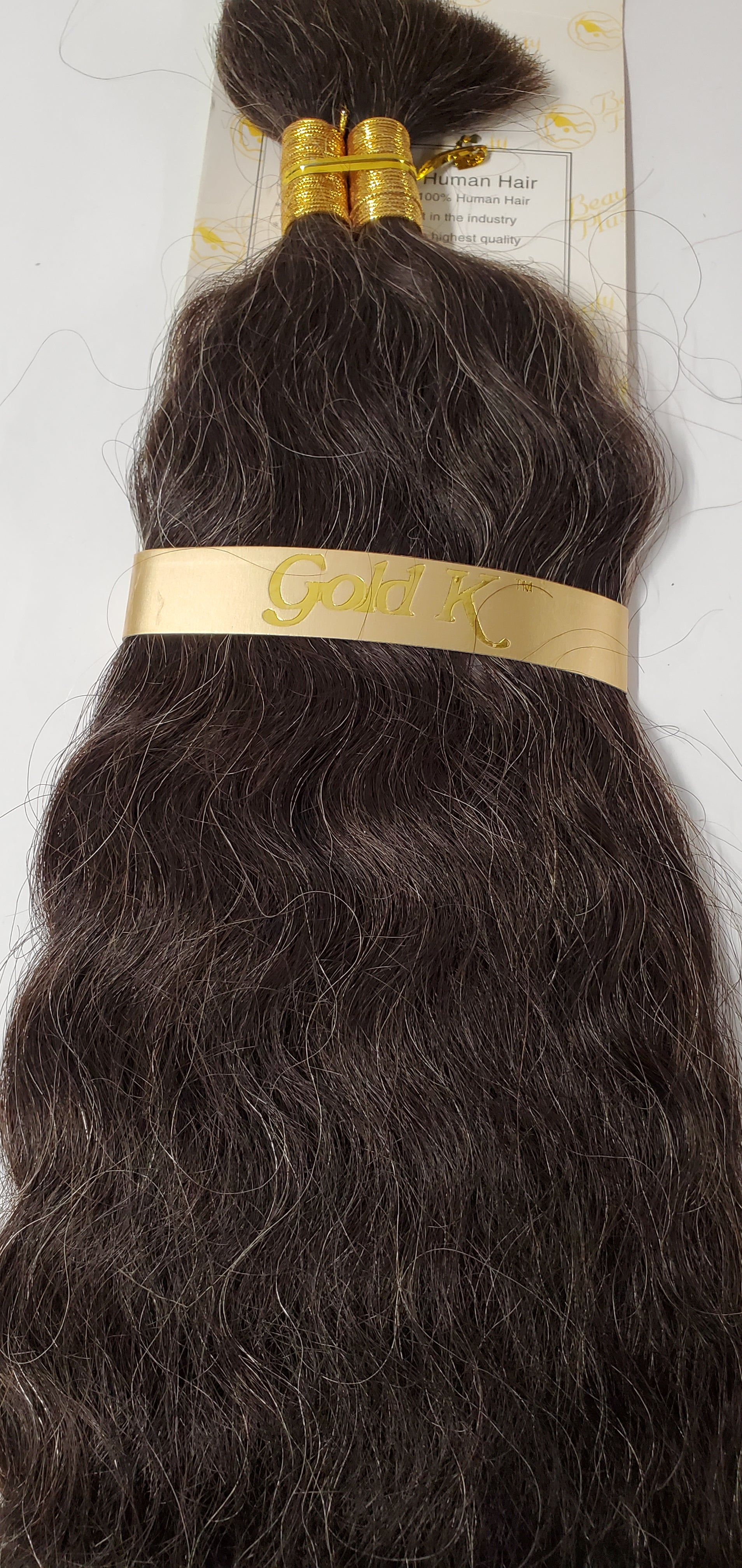 Human hair French refined super bulk tangle-free  wet and wavy for braiding; Jan image 7