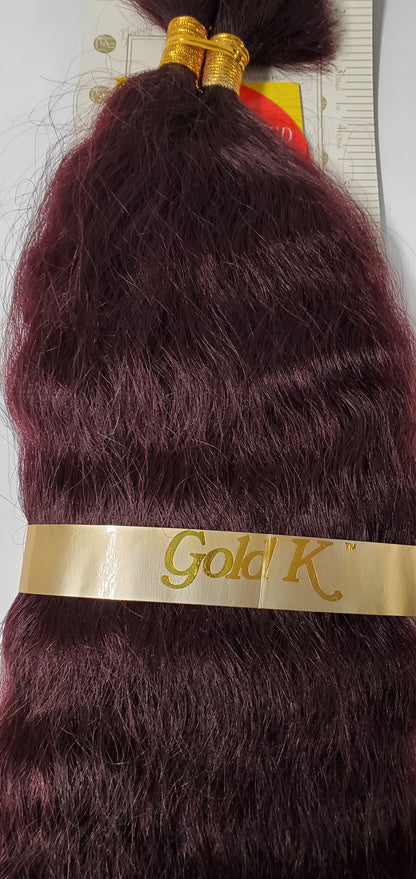 Human hair French refined super bulk tangle-free  wet and wavy for braiding; Jan image 4