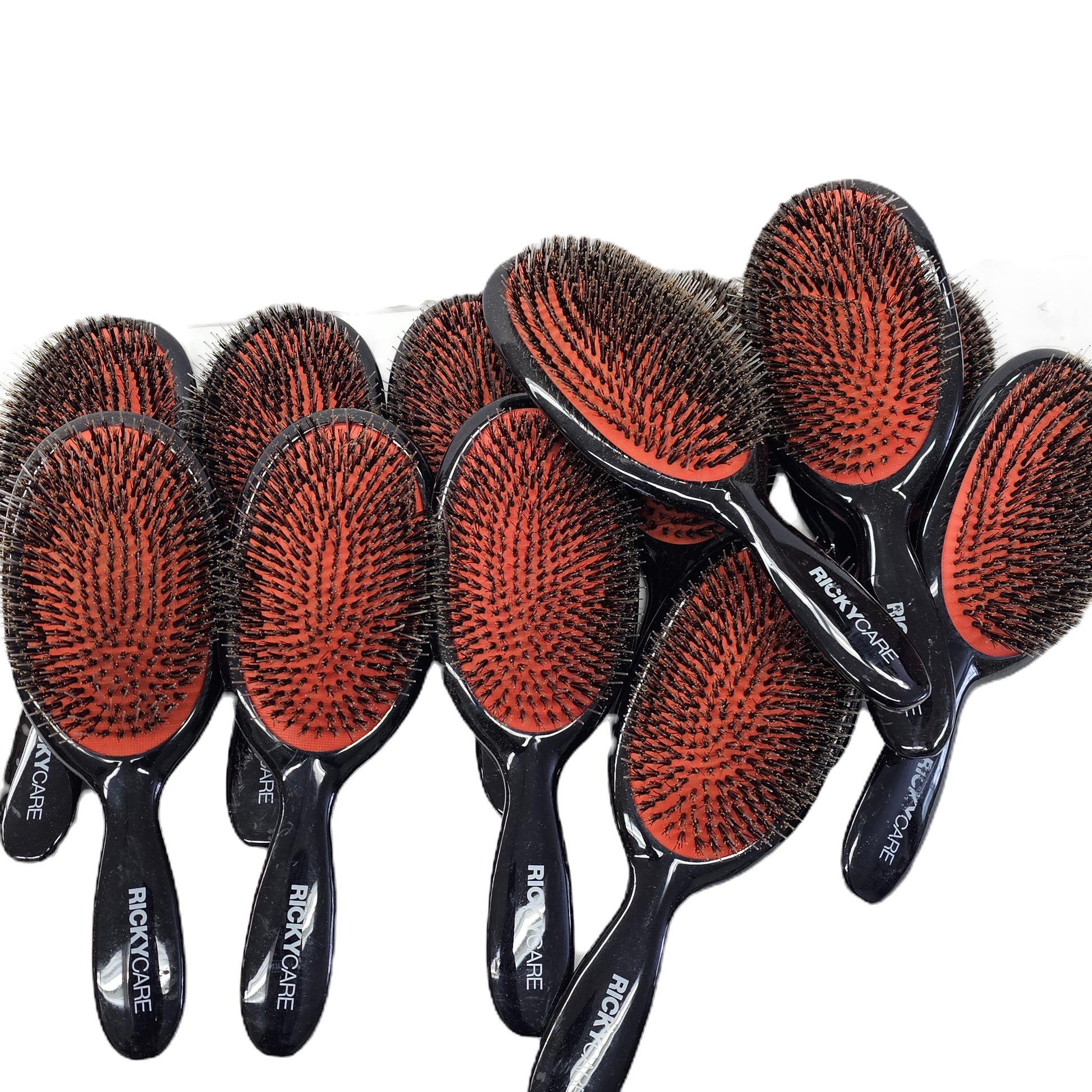 12 pcs Rickycare professional board bristle, detangler, scalp massage hair brush image 1