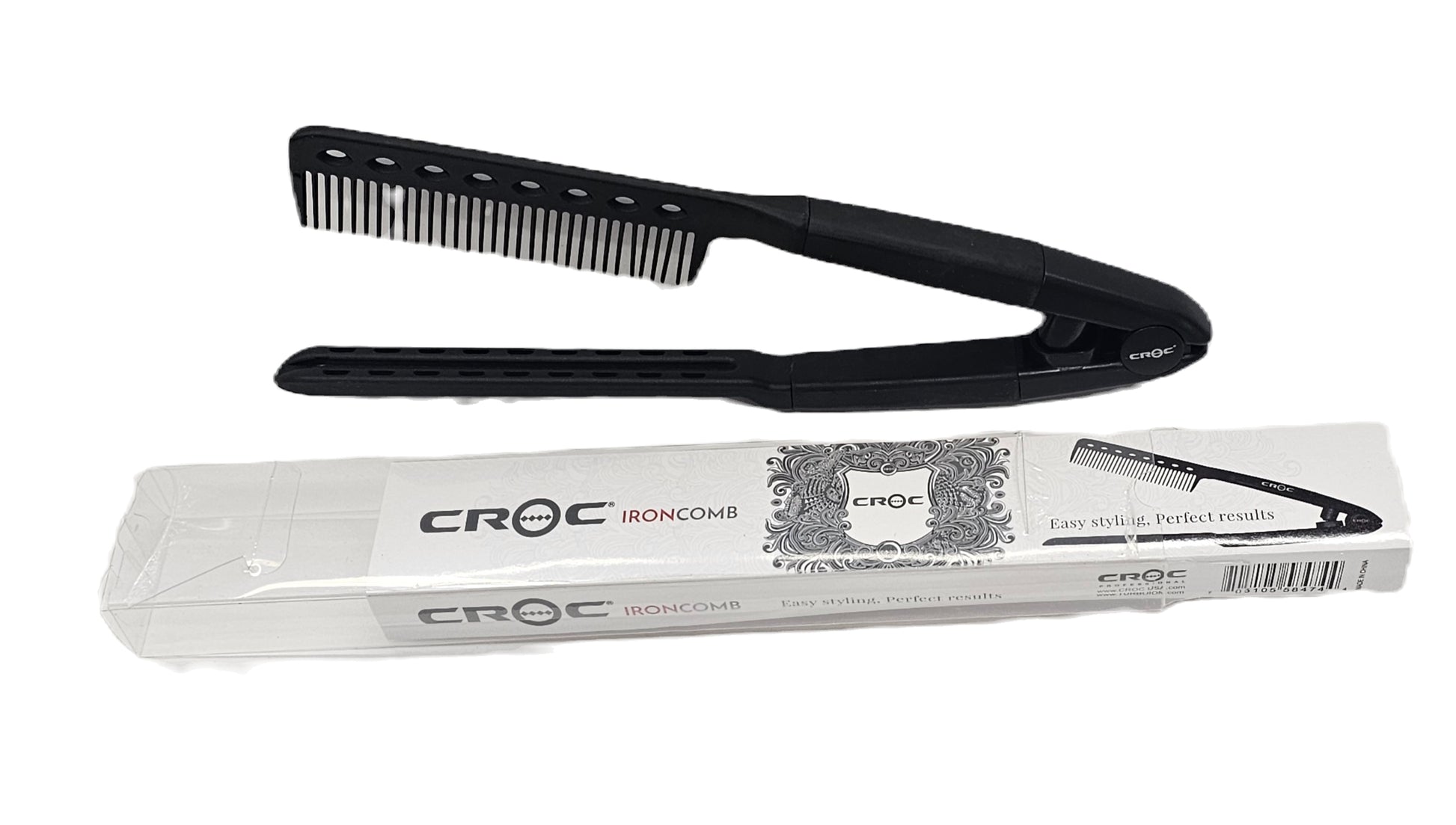 Croc iron comb; black image 0
