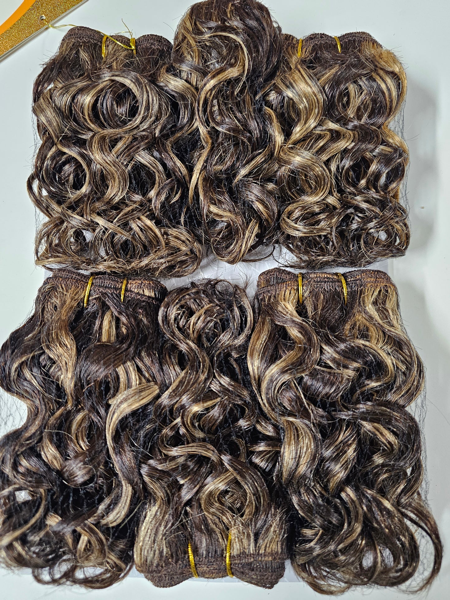 Human hair tangle-free weave; Adante; deep curls; sew-in; 6pcs. image 3