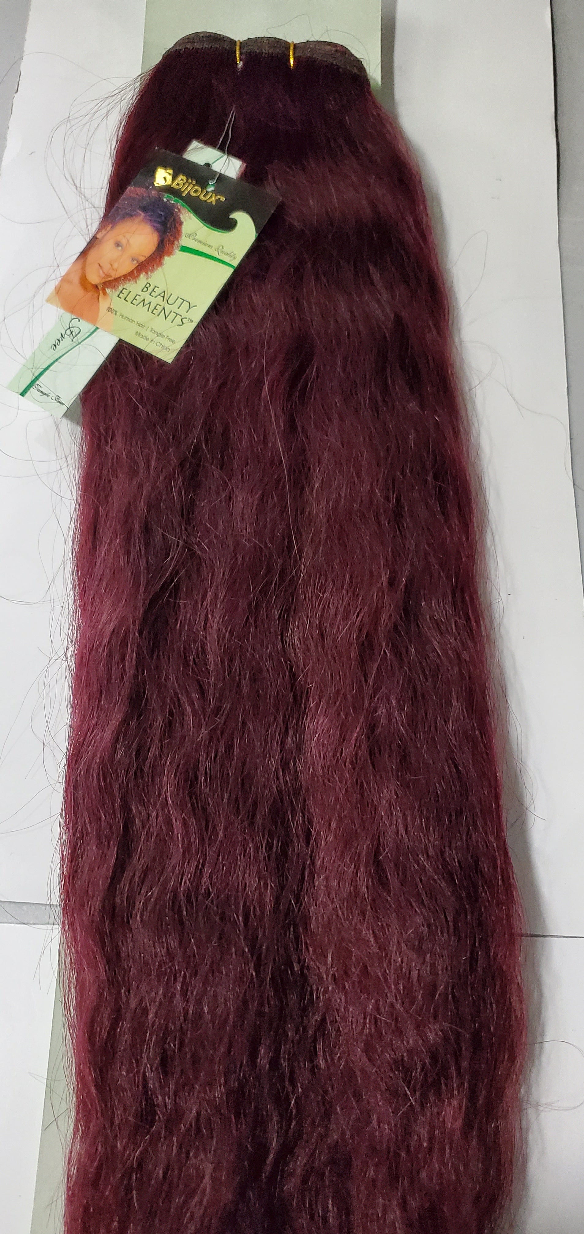 Human hair weave tangle-free  super wavy; sew-in weft; Bijoux image 2