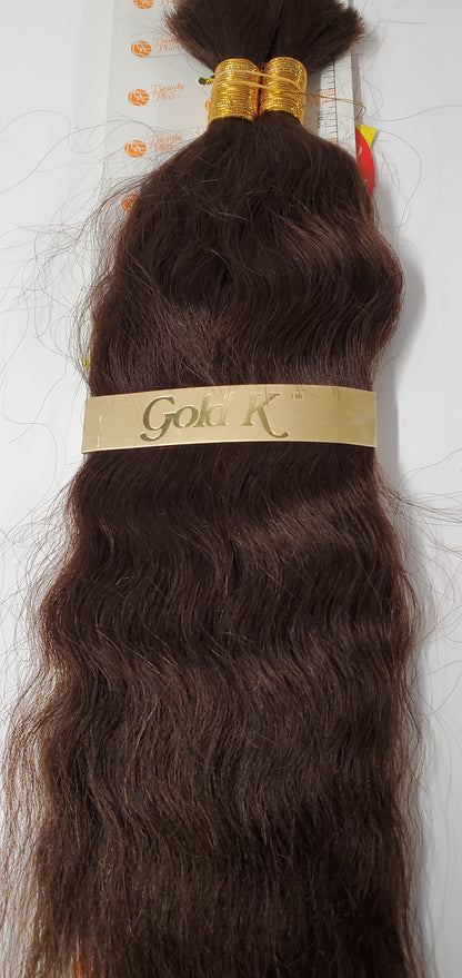 Human hair French refined super bulk tangle-free  wet and wavy for braiding; Jan image 2