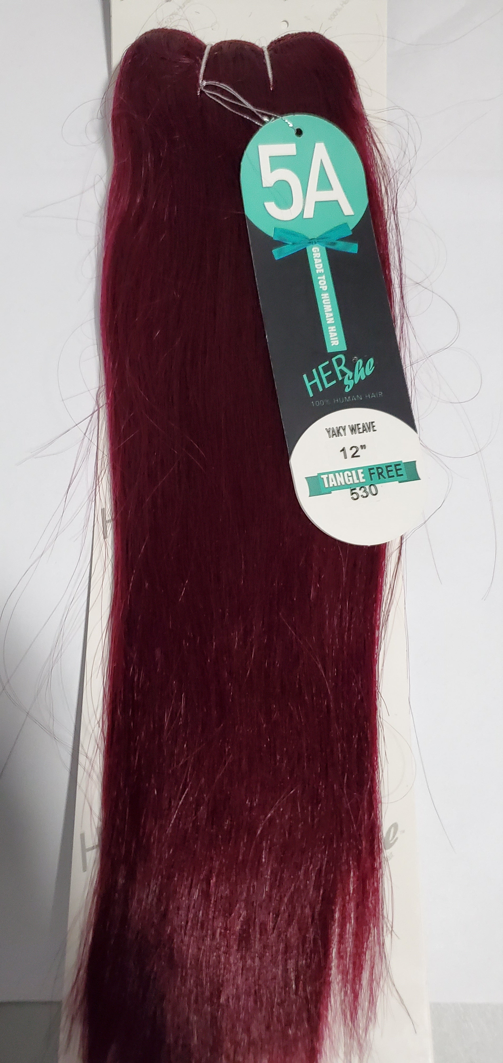 Human hair yaky weave 5A grade yaky weave; shed-free straight sew-in weft. image 9