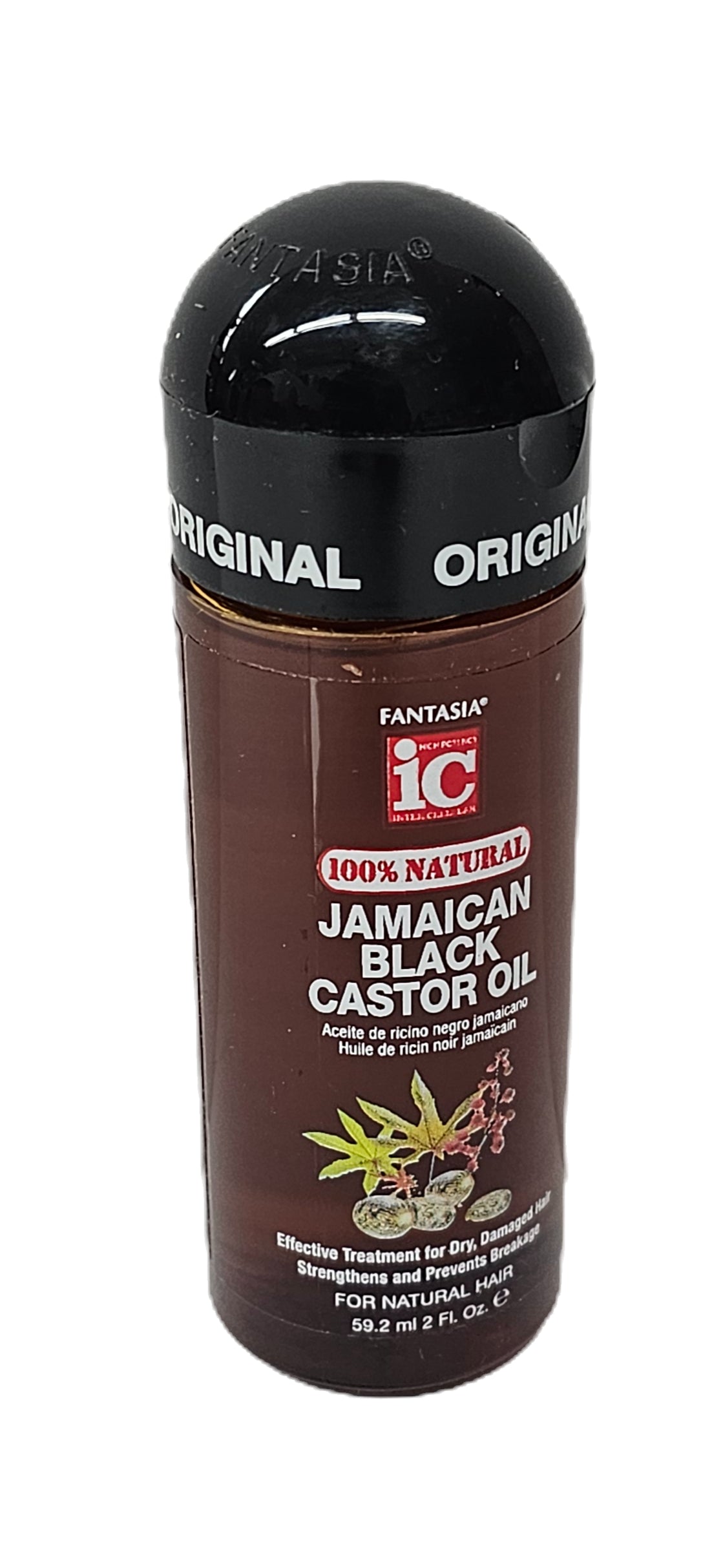 Fantasia IC 100% natural Jamaican black castor oil; 2fl.oz travel size image 2