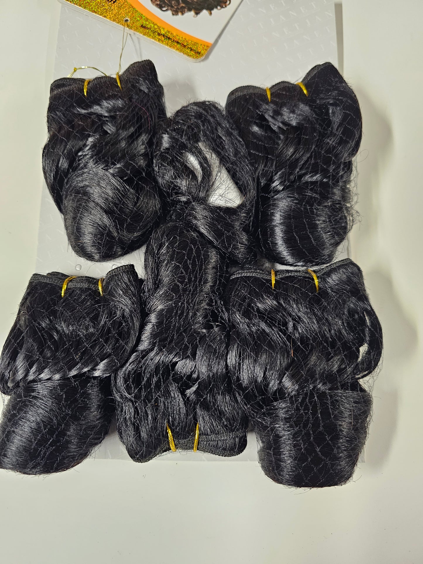 Human hair tangle-free weave; deep romance; sew-in; curly; 6pcs. image 2