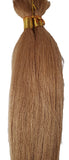 Human hair tangle-free New Yaki bulk for braiding; straight image 0